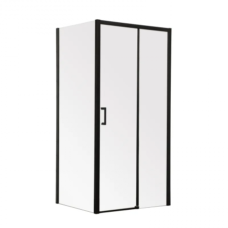 Душова кабіна DIVERSE SC03-100x80x195-TR без піддону, прозоре скло 6мм, BLACK (MI6866)